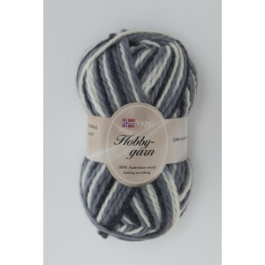 Viking garn Hobbygarn 50g Multi Grå (912)