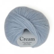 Viking garn Cream 50g - Exklusiv Fiber Ljusblå (123)