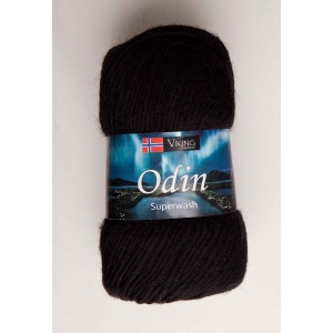 Viking garn Odin 100g Svart (803)