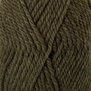 DROPS Alaska Uni Colour garn - 50g - Oliv melerad (51)