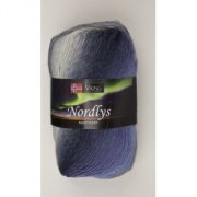 Viking garn Nordlys 100g Natur/grå/blå (967)