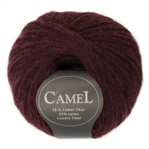 Viking garn Camel 50g - Exklusiv Fiber Burgund (262)
