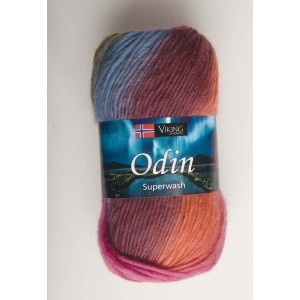 Viking garn Odin 100g Multi (833)