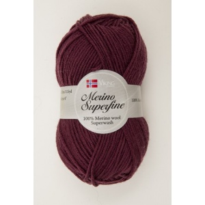 Viking garn Merino Superfine 50g Plommonlila (662)