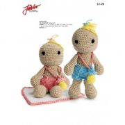 Virkmönster - Amigurumi tvillingdockor som dopgåva