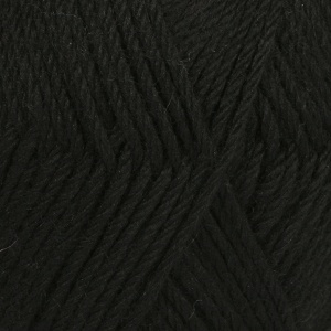 DROPS Lima Uni Colour garn - 50g - Svart (8903)