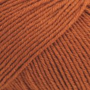DROPS Cotton Merino Uni Colour garn - 50g - Rost (25)