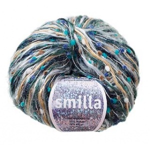 Smilla garn 50g Blå/grön