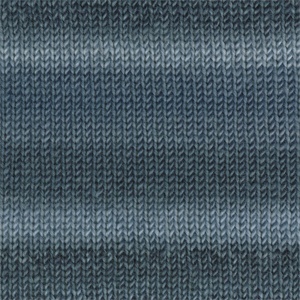 DROPS Big Delight Print garn - 100g - Jeansblå/teal (12)