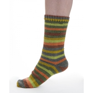 Viking garn Aurora 150g Gul/Orange/Grön (634)