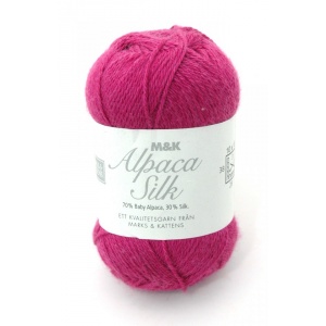 Alpaca Silk garn - 50g - Mörkrosa (705)