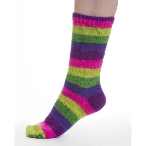 Viking garn Aurora 150g Gul/Cerise/Grön (639)