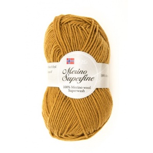 Viking garn Merino Superfine 50g Gul (645)