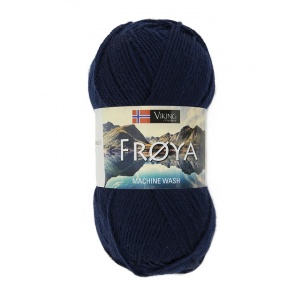 Viking garn Fröya 50g Mörkblå (206)