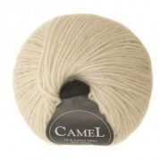 Viking garn Camel 50g - Exklusiv Fiber Naturvit (202)
