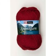 Viking garn Sportsgarn 50g Mörkröd (160) SG