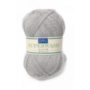 Superwash Safir garn - 50g - Safir Ljusgrå (502)