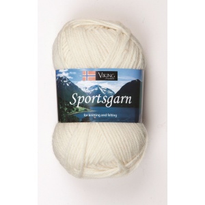 Viking garn Sportsgarn 50g Naturvit (102) SG