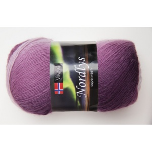 Viking garn Nordlys 100g Rosa/lila/natur (968)