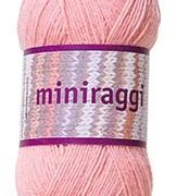Miniraggi garn 50g Rosa