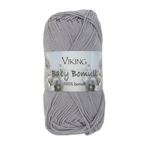 Viking Baby Bomull 50g Ljusgrå (313)