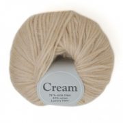 Viking garn Cream 50g - Exklusiv Fiber Ljusbeige (107)
