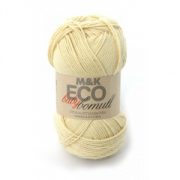 M&K Eco Baby Bomull garn - 50g - gul (907)