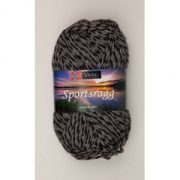 Viking garn Sportsragg 50g Grå/Svart (540) SR