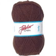 Lady garn 50g Chokladbrun