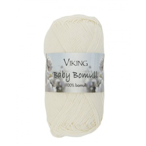 Viking Baby Bomull 50g Naturvit (302)
