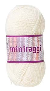 Miniraggi garn 50g Natur