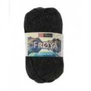 Viking garn Fröya 50g Svartgrå (227)