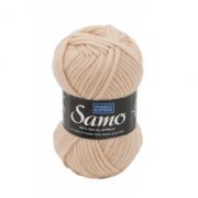 Samo garn - 50g - Beigevit (818)