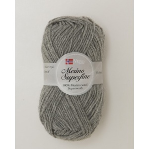 Viking garn Merino Superfine 50g Ljusgrå (613)