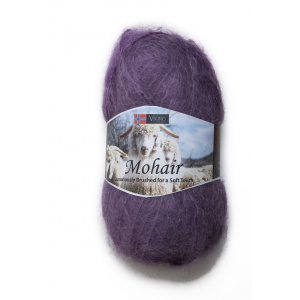 Viking garn Mohair 50g Mörklila (367)
