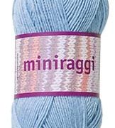 Miniraggi garn 50g Ljusblå